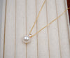 Women's Handmade Imitation Pearl Geometric Fresh Style Earrings And Pendant Necklace