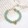 Women's Handmade Imitation Pearl Round Bracelet With Geometric And Small Fresh Style