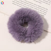 Women's Handmade Imitation Rabbit Fur Scrunchie Soft Furry Cloth Hair Ring Accessory
