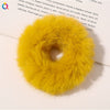 Women's Handmade Imitation Rabbit Fur Scrunchie Soft Furry Cloth Hair Ring Accessory