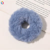 Women's Handmade Imitation Rabbit Fur Scrunchie Soft Furry Cloth Hair Ring Accessory