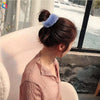 Women's Handmade Imitation Rabbit Fur Scrunchie Soft Furry Cloth Hair Ring Accessory