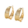 Women's Handmade Iron Cshaped Geometric Hoop Earrings Large Statement Circle Design Minimalist Light Luxury Jewelry