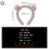 Women's Handmade Lamb Wool Plush Bear Headband Cute Animal Hair Accessory For Winter Wear