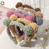 Women's Handmade Lamb Wool Plush Bear Headband Cute Animal Hair Accessory For Winter Wear