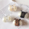 Women's Handmade Large Imitation Pearl Hair Claw Clip Elegant Statement Hair Accessory