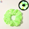 Women's Handmade Led Satin Scrunchie Hair Tie With Shiny Luminous Fabric Hair Accessory