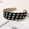 Women's Handmade Leopard Print Knitted Scrunchie Hair Tie Cloth Hair Accessory Wholesale