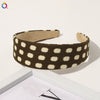 Women's Handmade Leopard Print Knitted Scrunchie Hair Tie Cloth Hair Accessory Wholesale