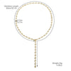 Women's Handmade Long Necklace Artificial Crystal Pearl Chain Drop Shape Geometric Electroplating