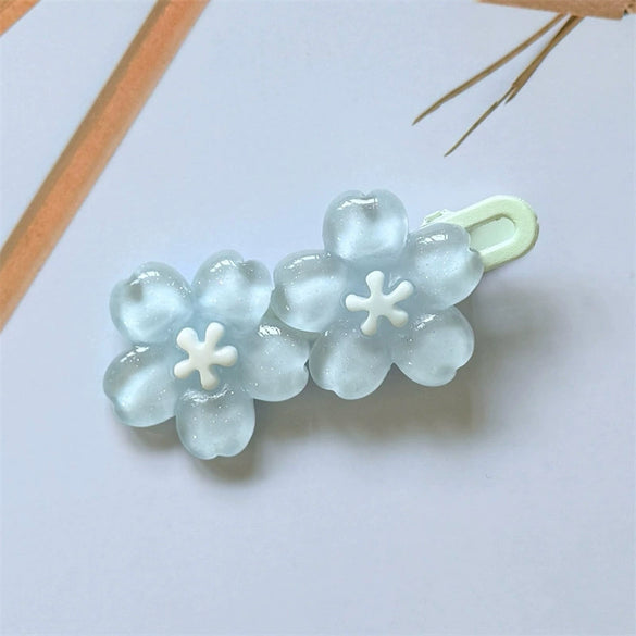 Women's Handmade Mixed Materials Cherry Blossom Hairpin Jewelry