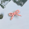 Women's Handmade Mixed Materials Polka Dot Bow Bangs Hairpin