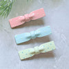 Women's Handmade Mixed Materials Polka Dot Duckbill Bow Headwear Hair Clip