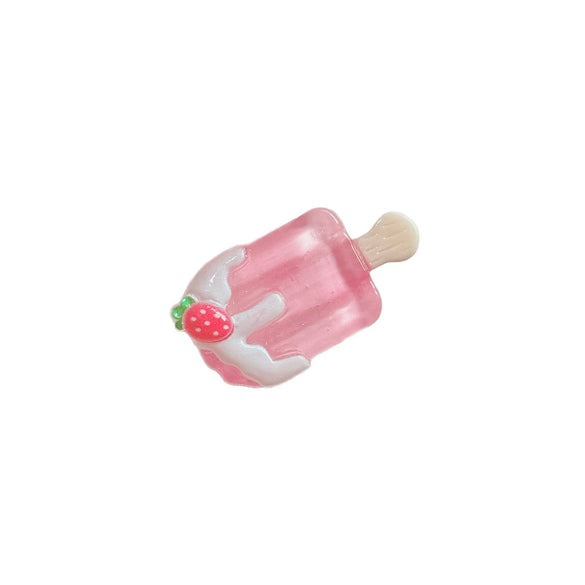 Women's Handmade Mixed Materials Simulated Ice Cream Bangs Hairpin