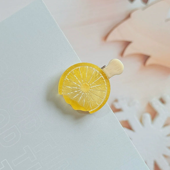 Women's Handmade Mixed Materials Simulated Ice Cream Bangs Hairpin