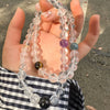 Women's Handmade Multicircle Bracelet With White Crystal Red Agate Tiger Eye Stone Geometric Pattern Little Fresh Style