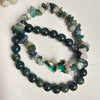 Women's Handmade Natural Agate Stone Gravel Butterfly Bracelet Set Geometric Animal Style Office Lady Jewelry