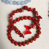 Women's Handmade Natural Agate Stone Gravel Butterfly Bracelet Set Geometric Animal Style Office Lady Jewelry