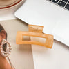 Women's Handmade Natural Geometric Hair Accessories Ponytail Candy Color Grab Clip