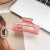 Women's Handmade Natural Geometric Hair Accessories Ponytail Candy Color Grab Clip