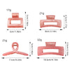 Women's Handmade Natural Geometric Hair Accessories Ponytail Candy Color Grab Clip