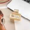 Women's Handmade Natural Geometric Hair Accessories Ponytail Candy Color Grab Clip