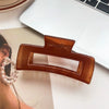 Women's Handmade Natural Geometric Hair Accessories Ponytail Candy Color Grab Clip
