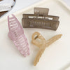 Women's Handmade Natural Geometric Hair Accessories Ponytail Candy Color Grab Clip