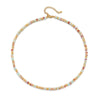 Women's Handmade Natural Stone Rice Beads Shell Stainless Steel Geometric Stacked Beaded Clavicle Necklace