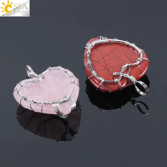 Women's Handmade Natural Stone Tree Of Life Pendant Necklace With Copper Wire Winding Minimalist Electroplated Jewelry