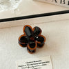Women's Handmade Pc Amber Flower Hair Grab Clip Elegant Retro Style