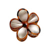 Women's Handmade Pc Amber Flower Hair Grab Clip Elegant Retro Style