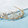 Women's Handmade Pearl Crown Style Hair Accessories For Wedding