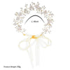 Women's Handmade Pearl Flower Headband Alloy Bridal Hair Accessory Elegant Wedding Headdress For Brides