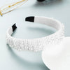 Women's Handmade Pearl Headband With Thin Edge Design Natural Fashion Hair Accessory For Trendy Styling