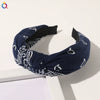 Women's Handmade Plaid Fabric Headband With Oversized Bow Wide Hairband Accessory