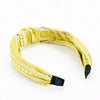 Women's Handmade Plaid Fabric Headband With Oversized Bow Wide Hairband Accessory