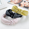 Women's Handmade Plaid Fabric Headband With Oversized Bow Wide Hairband Accessory