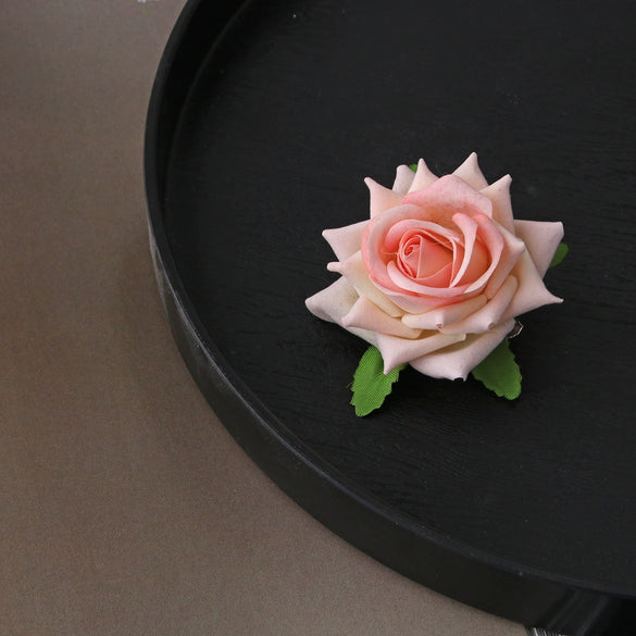 Women's Handmade Plant Flowers Side Clip Brooch Hairpin Hair Accessory