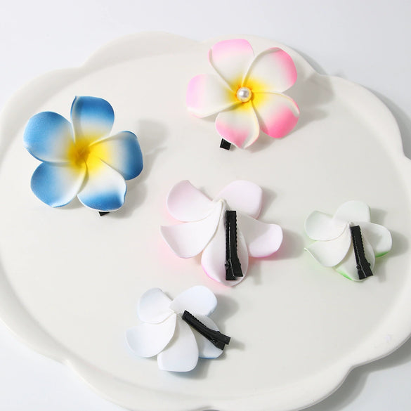 Women's Handmade Plant Flowers Side Clip Hairpin