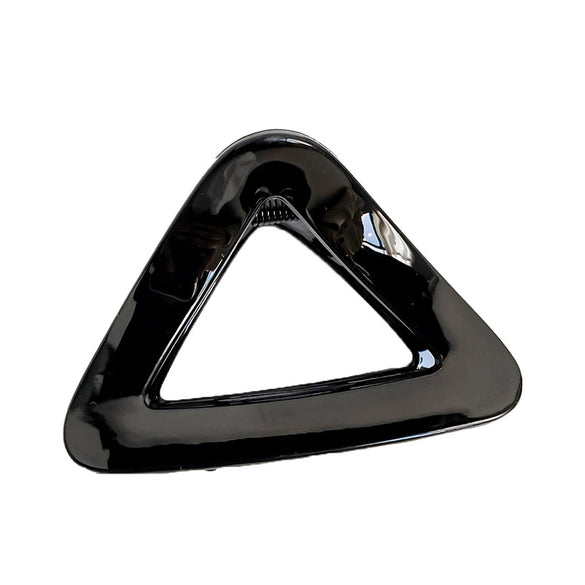 Women's Handmade Plastic Geometric Hollow Triangle Hair Grip Clip Simple Fashion Hair Accessory