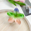Women's Handmade Plastic Resin Fivepetal Flower Hair Grab Clip Small Fresh Style