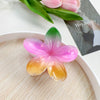Women's Handmade Plastic Resin Fivepetal Flower Hair Grab Clip Small Fresh Style