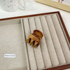 Women's Handmade Plastic Resin Hair Clip Lazy Elegant Wood Grain Giant Disc Long Teeth Hair Accessories
