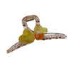 Women's Handmade Plastic Resin Love Style Oversized Jelly Color Hair Shark Clip Headwear