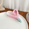 Women's Handmade Plastic Resin Pink Green Gradient Hair Clip Shark Clip