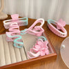 Women's Handmade Plastic Resin Pink Green Gradient Hair Clip Shark Clip