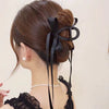 Women's Handmade Polyester Cotton And Polyester Tassel Grab Clip Hairpin In Ballet Wind Style
