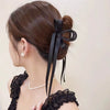 Women's Handmade Polyester Cotton And Polyester Tassel Grab Clip Hairpin In Ballet Wind Style