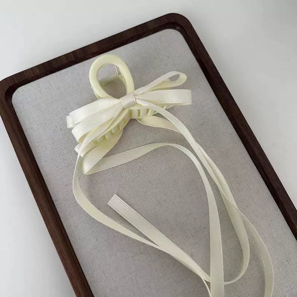 Women's Handmade Polyester Cotton And Polyester Tassel Grab Clip Hairpin In Ballet Wind Style